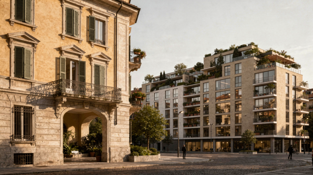 Milanese Apartment Typologies: From Courtyard Homes to Modern Blocks