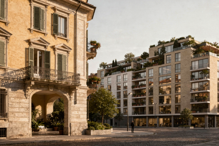 Milanese Apartment Typologies: From Courtyard Homes to Modern Blocks