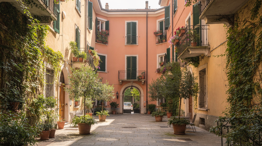 Visual Diary: Courtyards and Residential Details in Milan